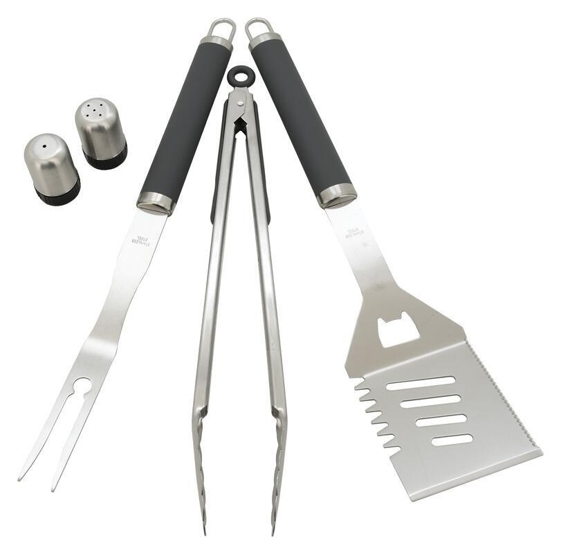 Grilovací nářadí sada 7ks + zástěra b